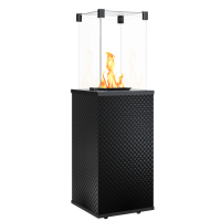 Kratki PATIO/MINI/M/G31/37MBAR/CZ/P стекло, черное тиснение с ручным управлением