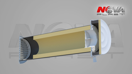 NOVAplast КИВ-125-500 с оголовком NovaProf